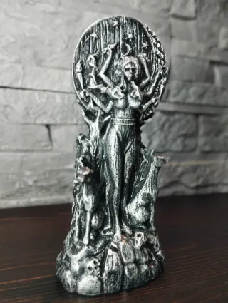 Statua Ecate Dea Gotica Esoterica Scultura Goth