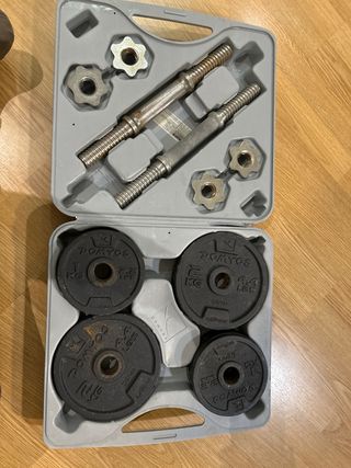 Mancuernas 20kg con maletín