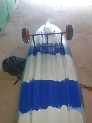 Kayak 2 plazas azul y blanco