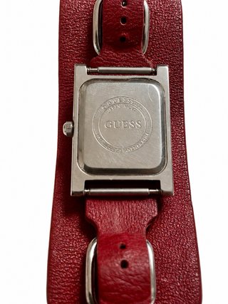 Reloj Guess Mujer Rojo y Plateado