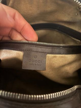 Borsa Gucci marrone e verde