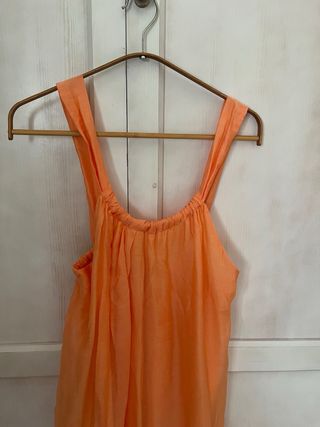 Vestido largo Zara naranja