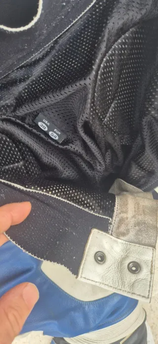 Mono de moto Alpinestars azul y blanco