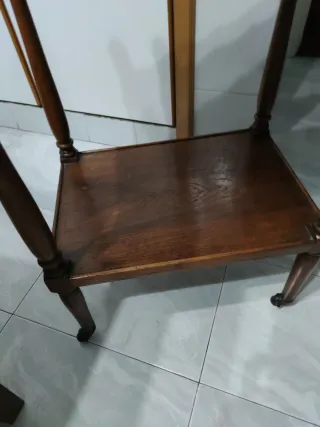 Carrito Auxiliar Madera y Cristal