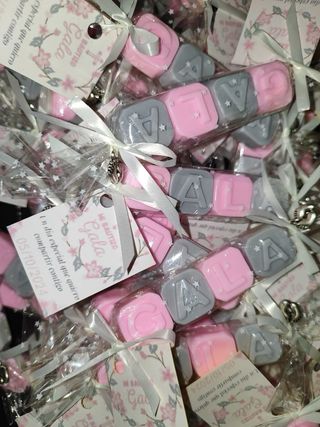 Jaboncitos de bautizo personalizados