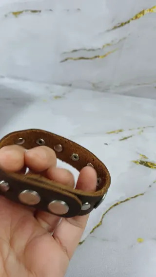 Pulsera Cuero Artesanal Auténtica