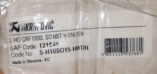 Silenciador Akrapovic Honda CRF1000L Africa Twin