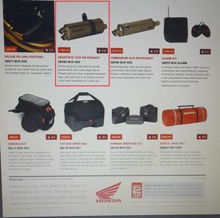 Escape Akrapovic Honda CRF1000L Africa Twin
