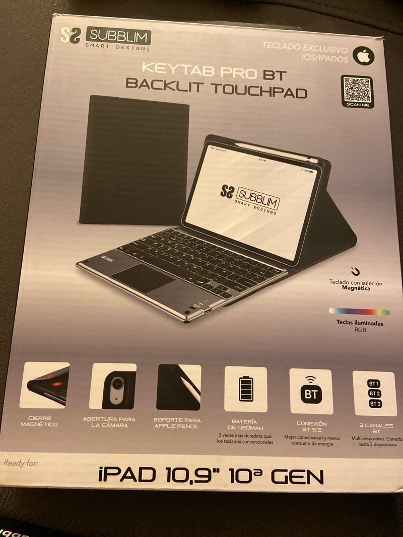 Funda Teclado Subblim iPad 10,9 10ª Gen BT afbeelding 5