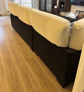 Sofá esquinero beige y marrón URGE VENDER!!!