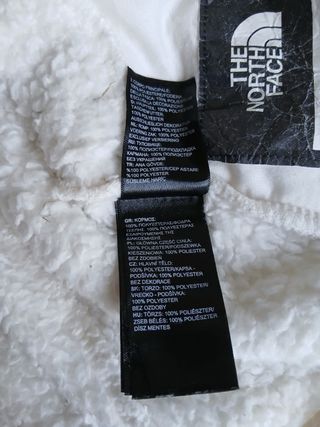 the north face pile zip girls size L 14-16y white
