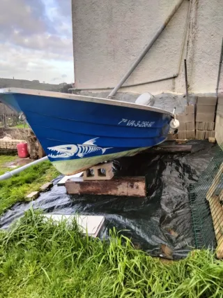 Barco con motor Honda