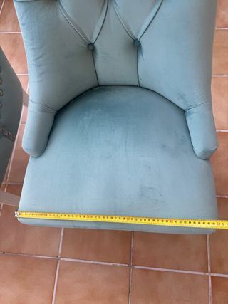 Silla de comedor tapizada madera patas blancas