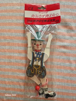 Marionetas payaso vintage (2 unidades)