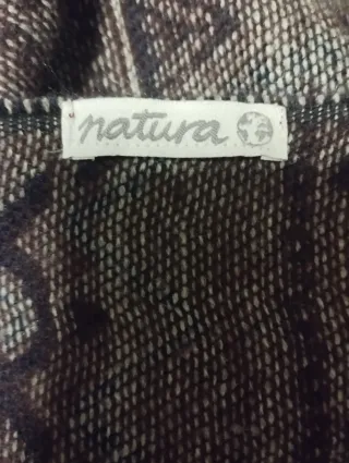 Bufanda/Chal Étnico Boho Azul, Granate y Blanco