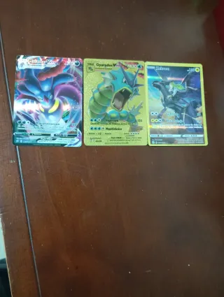 Lote 3 Cartas Pokémon VMAX y V