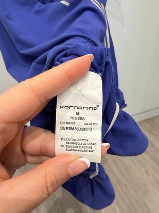 Camiseta Top tirantes Fornarina M azul plata tshir