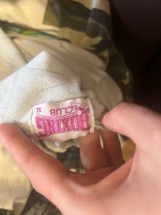 Felpa con cappuccio camouflage boxing club