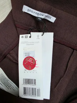 Pantalónes Adolfo Domínguez, talla 36, nuevos