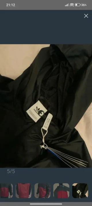 Chaqueta Adidas Negra y Roja