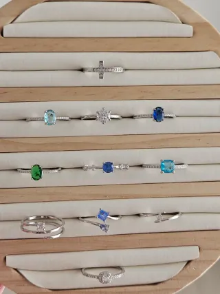 Anillo Plata 925 Solitario Circonita