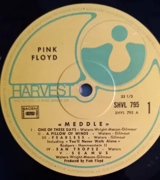 Disco Vinilo LP de Pink floyd, MEDDLE.