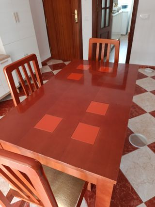 Mesa de comedor extensible madera