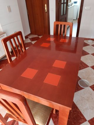 Mesa de comedor extensible madera