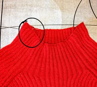 Jersey de punto rojo Zeeman