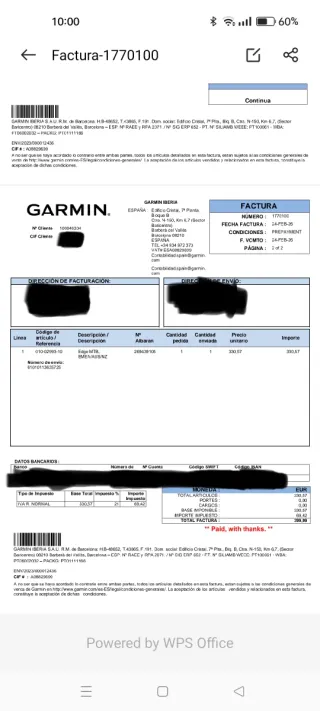 Garmin Edge MTB Ciclocomputador GPS
