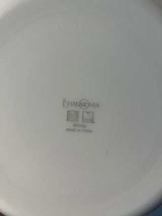 Vajilla de vidrio con diseño azul mod. Astral