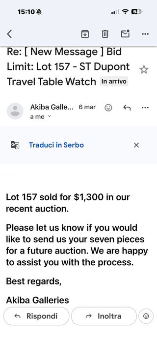 Orologio Dupont "Pendulette" - Full Set