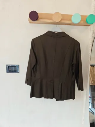Blazer Pinko verde oliva modello sportivo