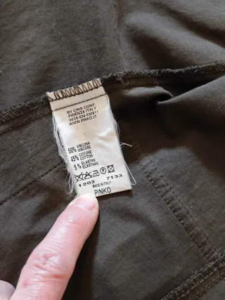 Blazer Pinko verde oliva modello sportivo