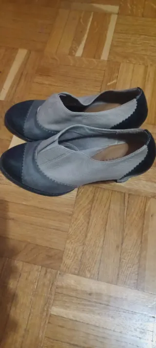 Zapatos Clarks Piel Mujer Beige/Negro Talla 3