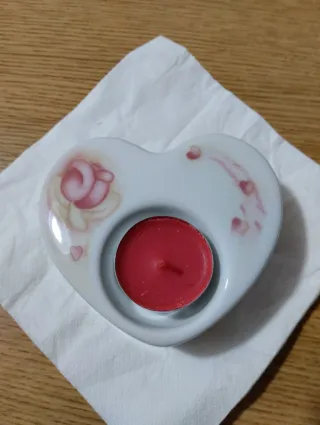 Portacandele Thun a forma di cuore