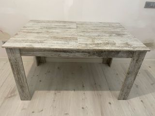 Mesa comedor extensible rústica