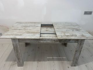 Mesa comedor extensible rústica