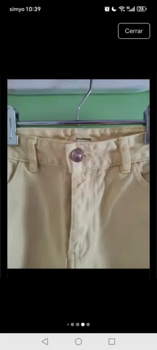 Shorts Zara Amarillo Talla 34