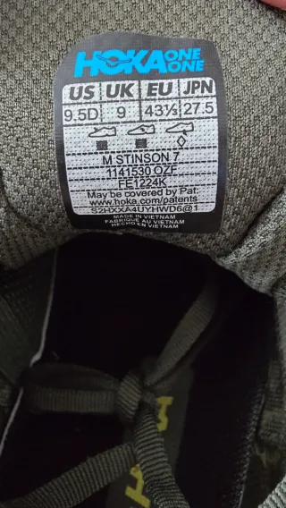 Hoka Stinson 7 Nuevas Talla 43