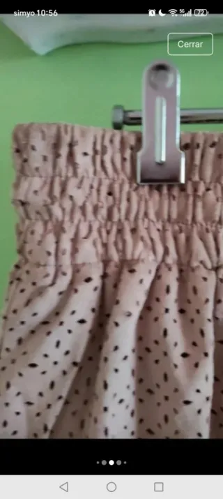 Shorts Zara antelina rosa Talla XS