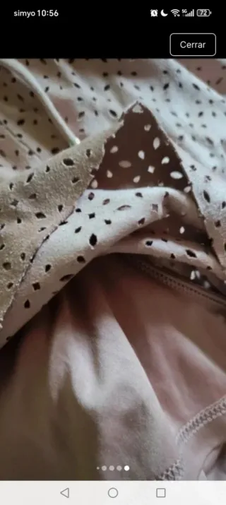 Shorts Zara antelina rosa Talla XS