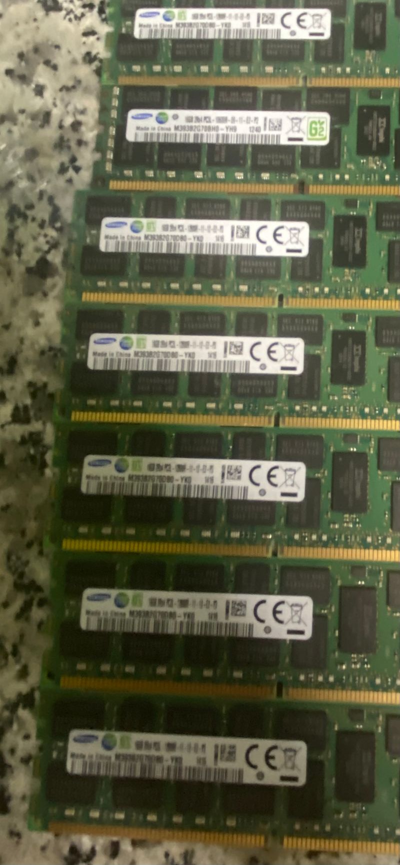 4 Memorias Samsung 16GB PC3 10600R