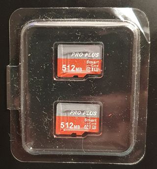 Pack lote de 2 Tarjetas Memoria PRO PLUS 512MB