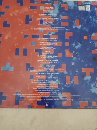 Paul McCartney - Tug of War Vinilo