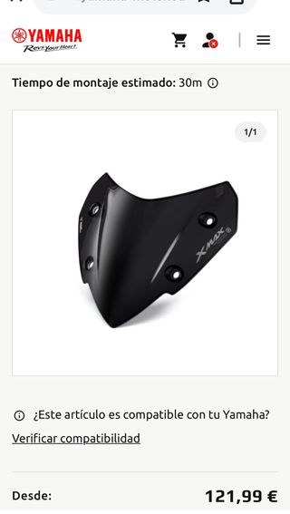 Cúpula deportiva Yamaha XMAX 300