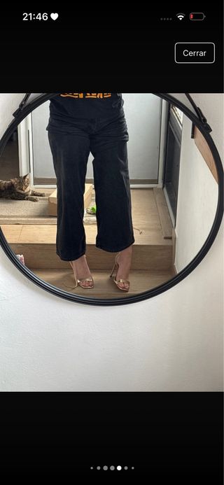 Sandalias tacón doradas