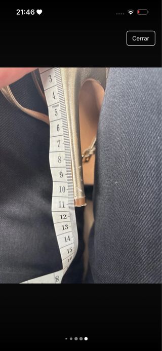 Sandalias tacón doradas