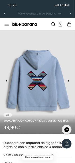 Sudadera Blue Banana niño