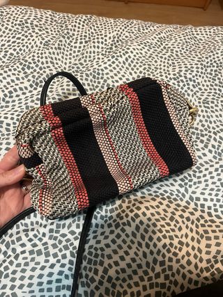 Bolso Bimba y Lola tejido rayas